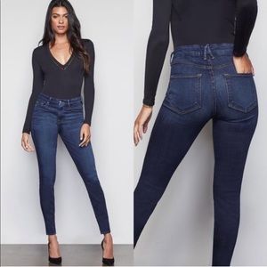 Good American Good Legs High Rise Jeans in Blue089 NWOT